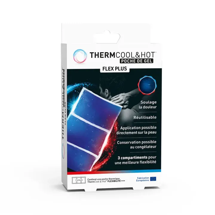 Thermcool & Hot Gelkissen Flex Plus Bausch&Lomb - ein Kissen 11x24cm + ein Bezug