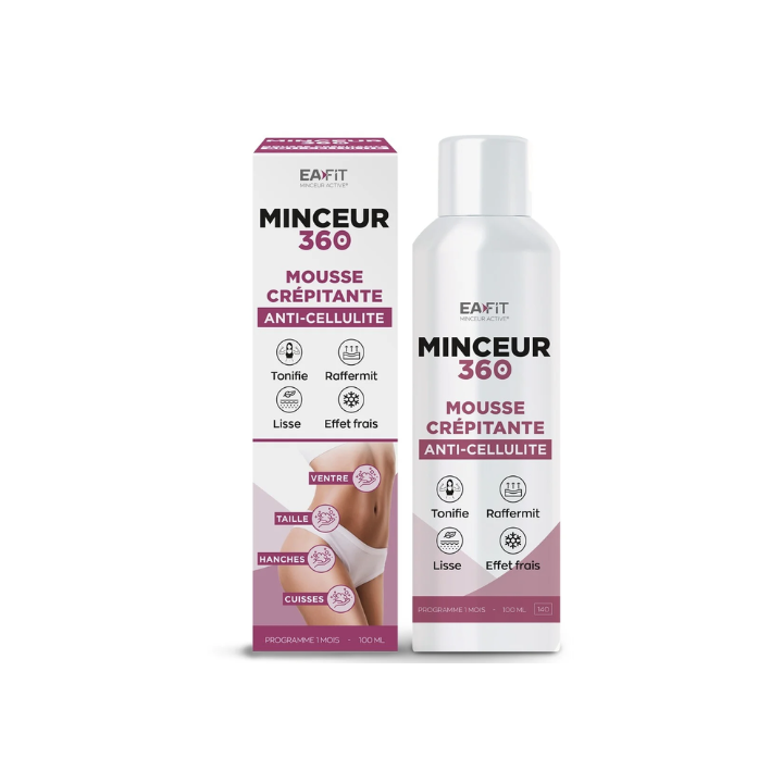 Mager 360 sprudelnde Anti-Cellulite-Mousse EaFit - Flasche mit 100ml