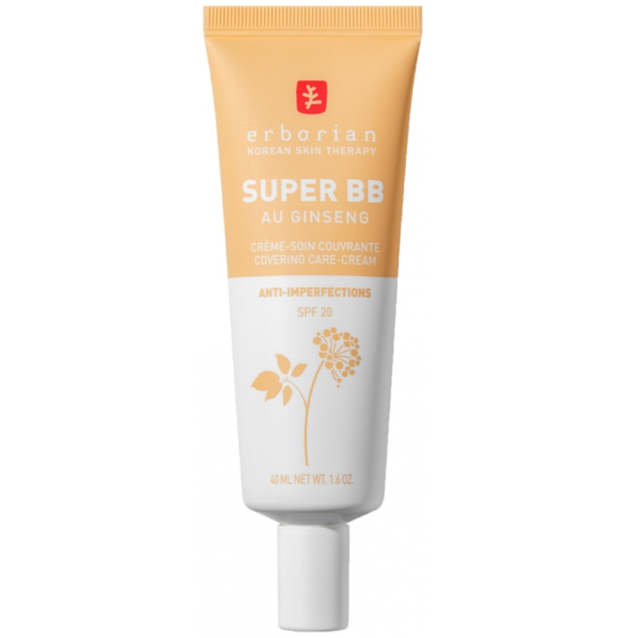 Super BB Creme-Pflege deckend gegen Unreinheiten nude SPF 20 Erborian - Tube mit 40 ml