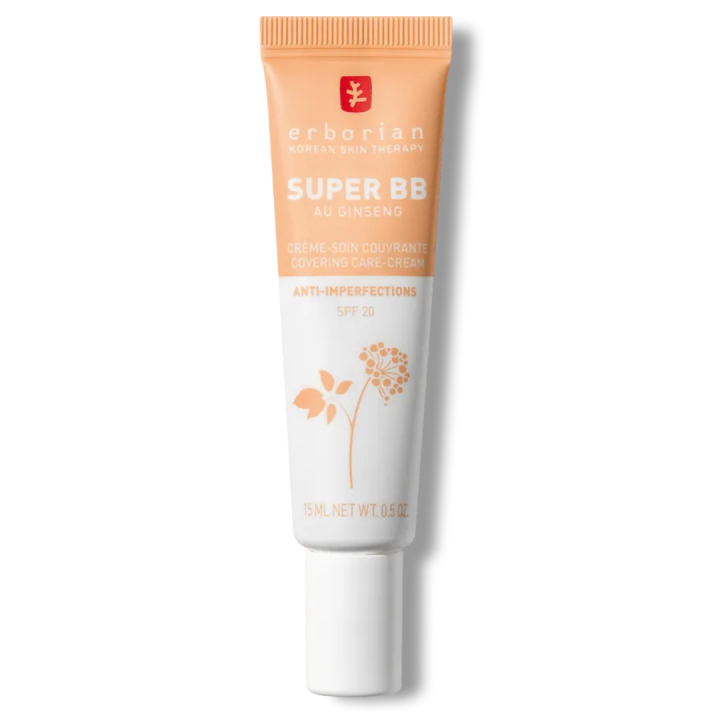 Super BB Creme-Pflege deckend anti-Unreinheiten golden SPF 20 Erborian - Tube mit 15 ml