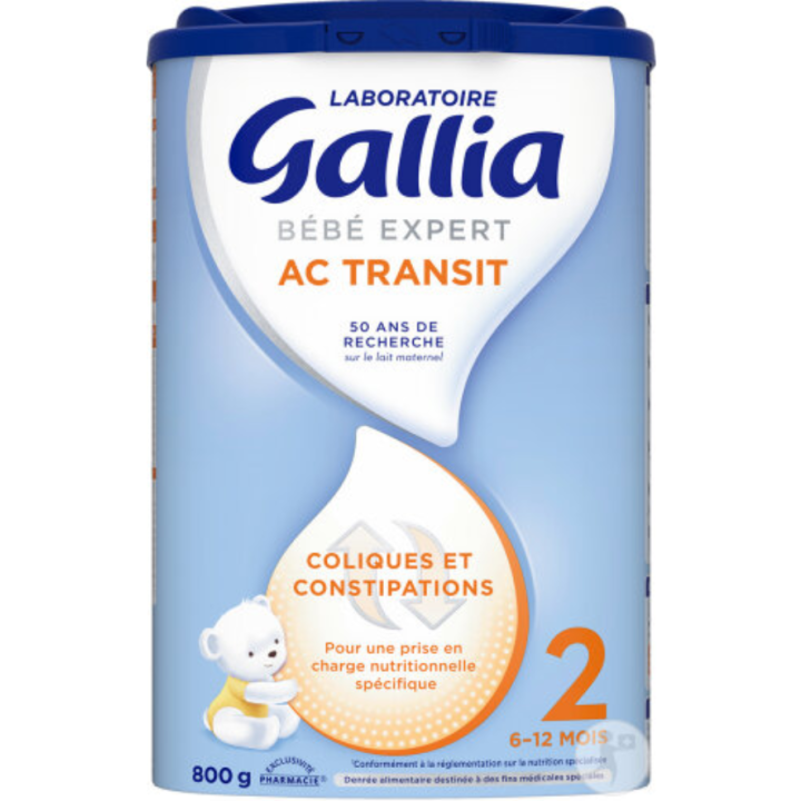 Bébé Expert AC Transit Pulvermilch 2. Alter Gallia - Dose von 800g