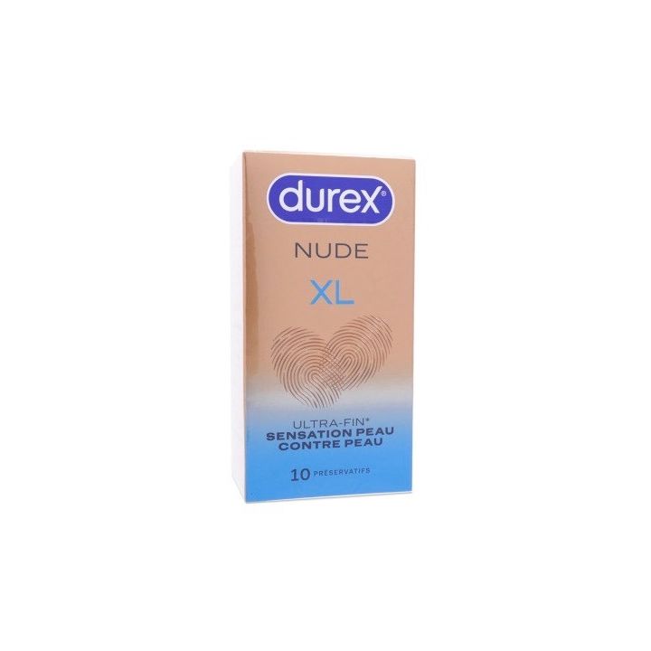 Durex Nude XL ultra-dünn - Pack mit 10 Kondomen