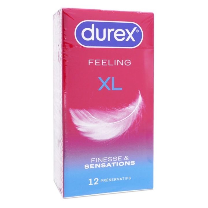 Durex Feeling XL Finesse und Sensation - Packung mit 12 Kondomen