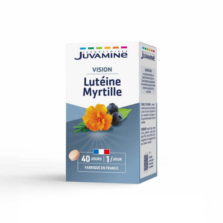 Lutein Heidelbeere Augengesundheit Juvamine - Packung mit 40 Tabletten
