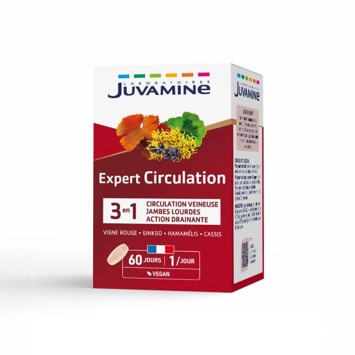 Expert'Nature Zirkulation Juvamine - Packung mit 60 Tabletten