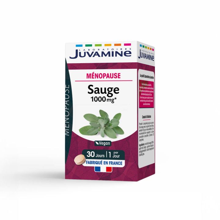 Salbei 1000 mg Juvamine - Packung mit 30 Tabletten