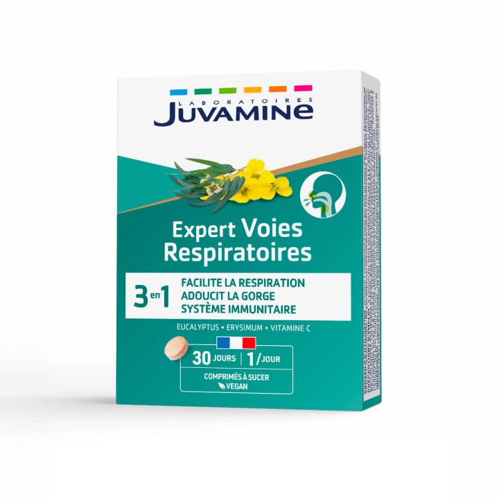 Experte Atemwege Juvamine - Packung mit 30 Lutschtabletten