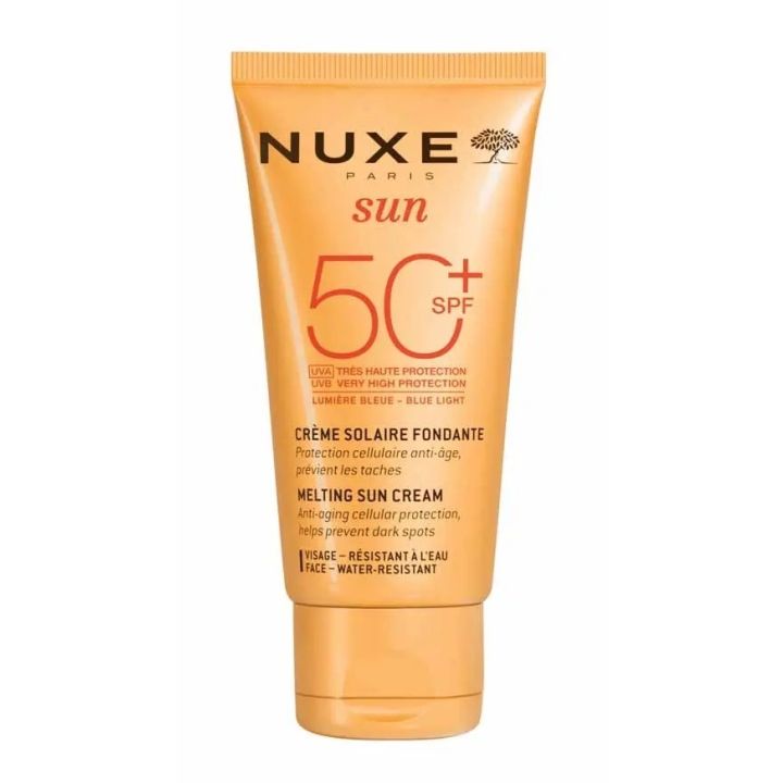 Sonnenschutzcreme für das Gesicht schmelzend SPF50 Nuxe Sun - Tube mit 50ml