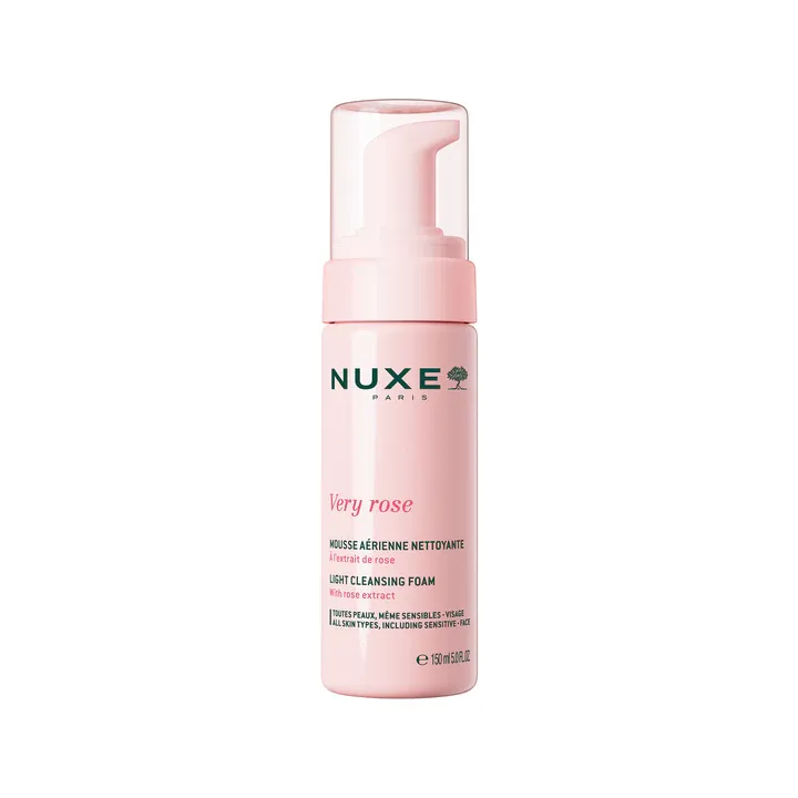 Very Rose Mousse luftige Reinigungsmousse Nuxe - Flasche mit 150 ml