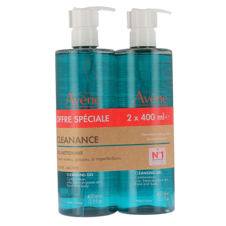 Cleanance Reinigungsgel Avène - Sonderangebot 2x400 ml