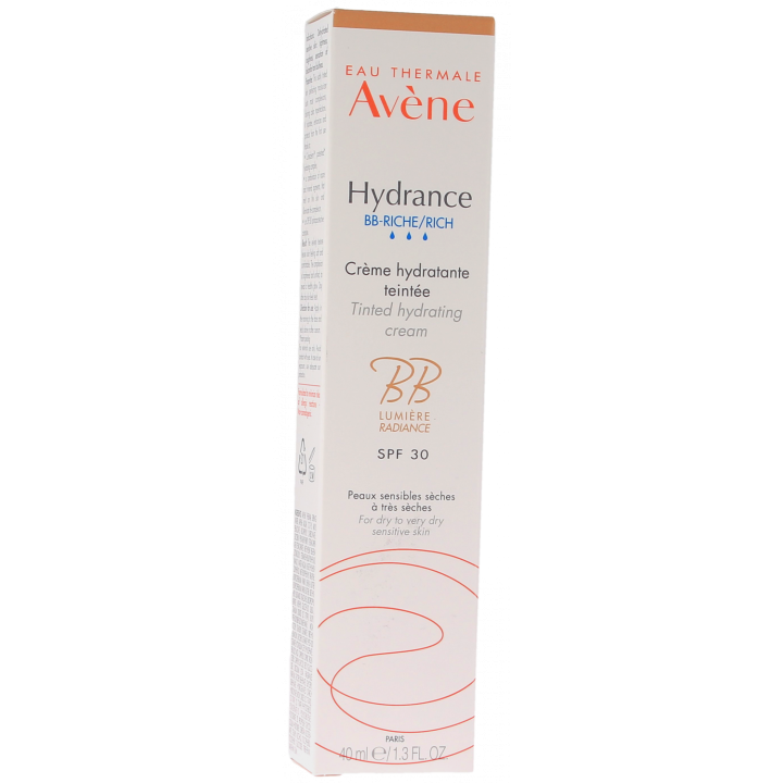 Emulsion Getönte Feuchtigkeitspflege Reichhaltig Hydrance BB Licht Avène - Tube von 40 ml