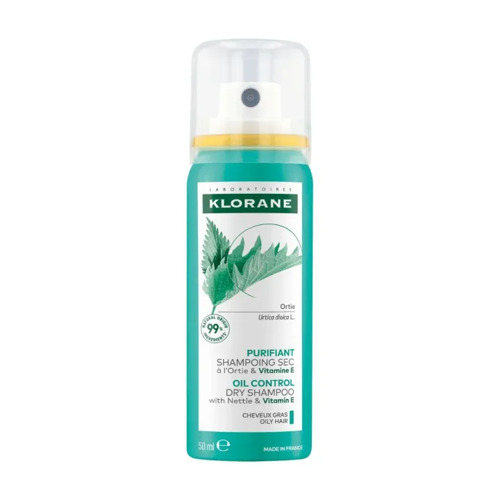 Reinigendes Trockenshampoo mit Brennnessel & Vitamin Klorane - Spray mit 50ml