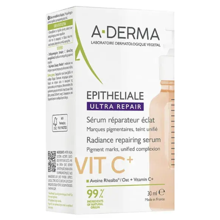 Epitheliale ultra repair Serum reparierende Leuchtkraft VitC+ A-Derma - Pipettenflasche mit 30ml
