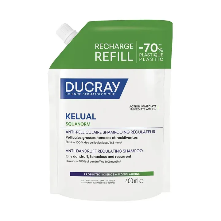Kelual Squanorm Anti-Schuppen-Shampoo regulierend Ducray - Nachfüllpackung 400 ml