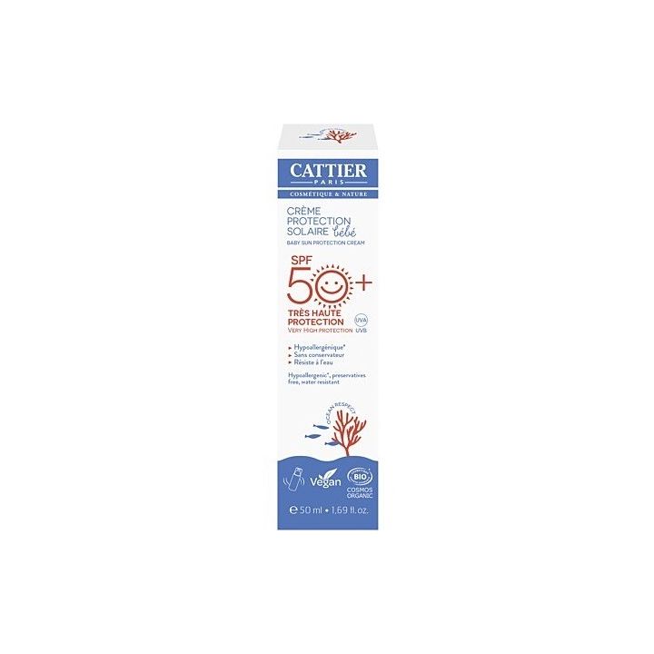 Sonnenschutzcreme Baby SPF50+ Cattier - Pumpflasche mit 50ml