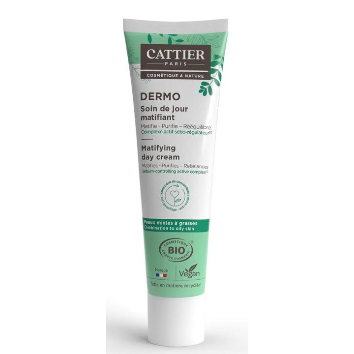 Dermo Pflege Tagesmatte bio Cattier - Tube mit 40ml