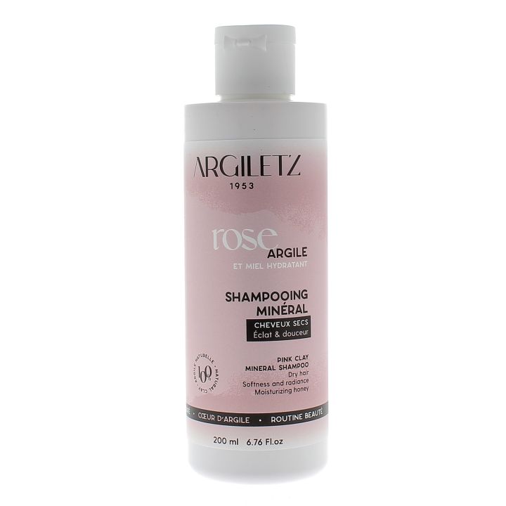 Shampoo mit rosa Tonerde und Honig für trockenes Haar Argiletz - Flasche mit 200 ml