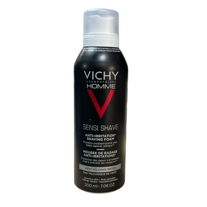 Rasiercreme gegen Hautirritationen Vichy für Männer - Flasche mit 200 ml