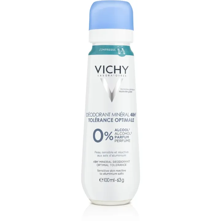 Mineral-Deodorant 48h optimale Verträglichkeit Vichy - Spray 100 ml