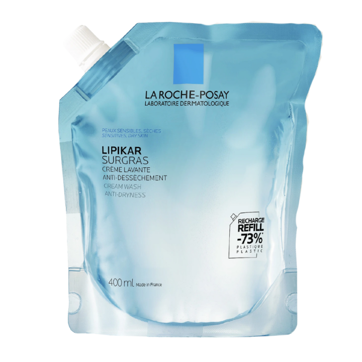 Lipikar rückfettende Waschcreme La Roche-Posay - Öko-Nachfüllung von 400 ml