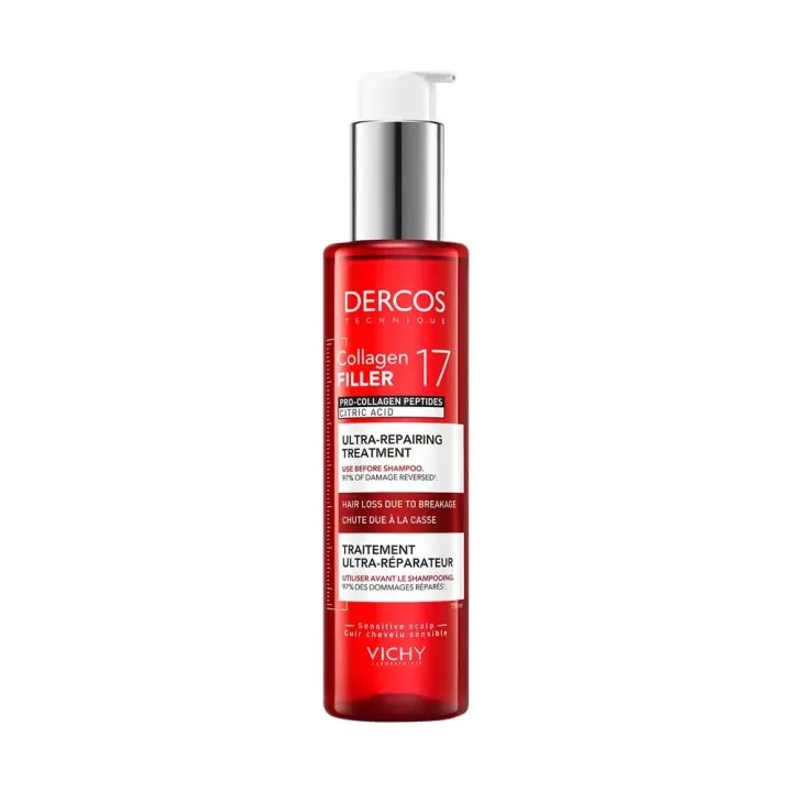 Dercos Collagen 17 Filler ultra-reparierende Behandlung Vichy - Pumpflasche mit 150 ml