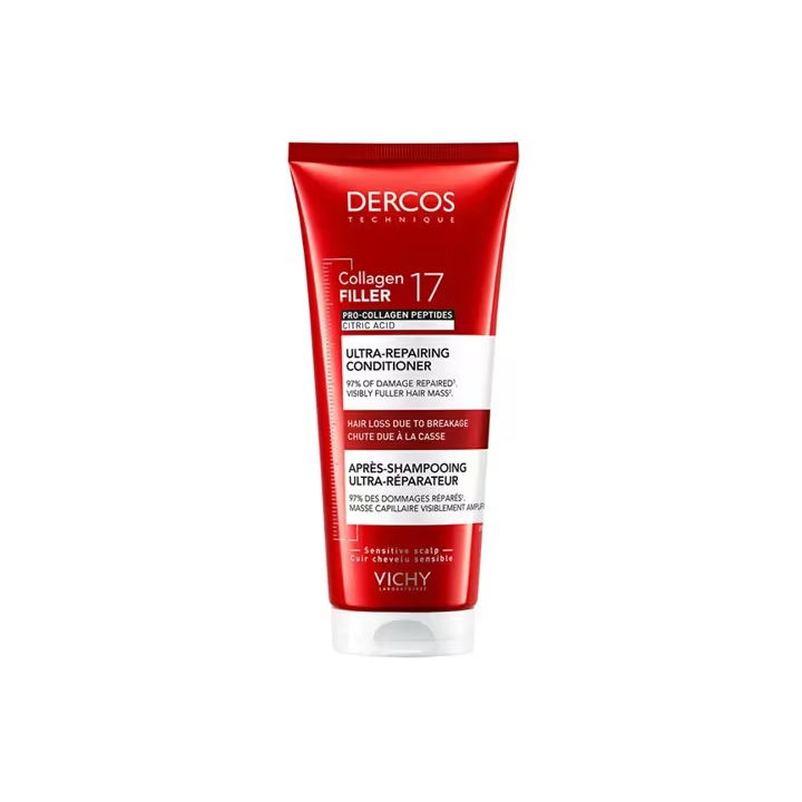 Dercos Collagen 17 Filler Ultra-Reparierende Spülung Vichy - Tube mit 200 ml