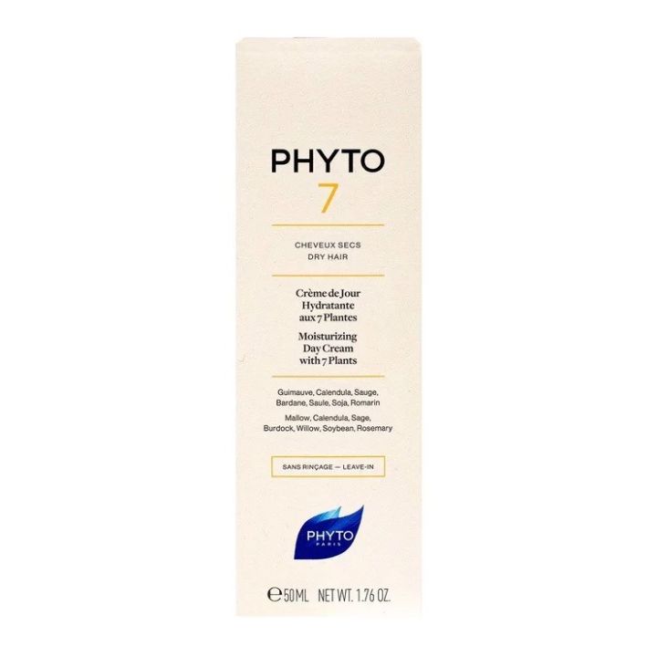 Hydratisierende Tagescreme für Haare Phyto 7 - Tube mit 50ml