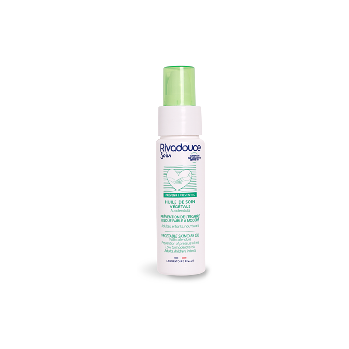 Pflanzliches Pflegeöl zur Vorbeugung von Druckgeschwüren Rivadouce - Pumpflasche 50ml
