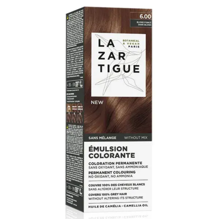Färbemulsion 6.00 dunkelblond Lazartigue - Tube mit 60 ml