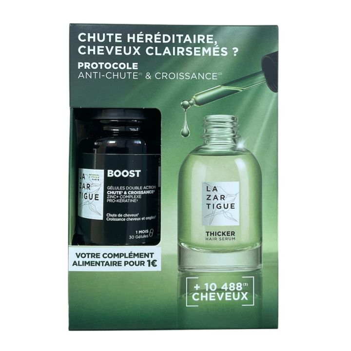 Coffret gegen fortschreitenden Haarausfall Lazartigue - Set mit 2 Produkten