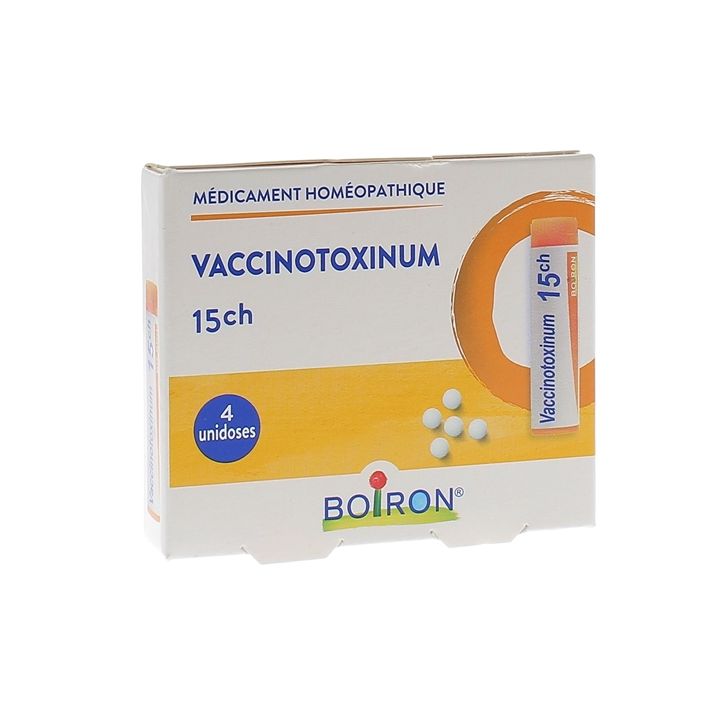 VACCINOTOXINUM 15CH Globuli Boiron - 4 Dosen zu 1g