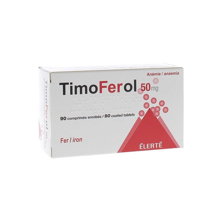 TimoFerol 50 mg - Packung mit 90 überzogenen Tabletten