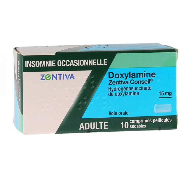 Doxylamin Zentiva 15 mg - Packung mit 10 teilbaren Filmtabletten