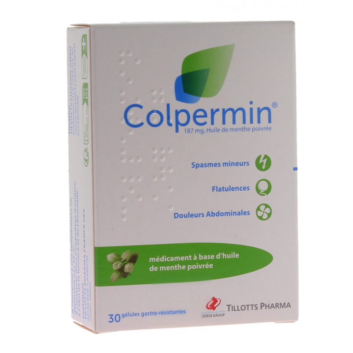 Colpermin 187mg - Packung mit 30 magensaftresistenten Kapseln