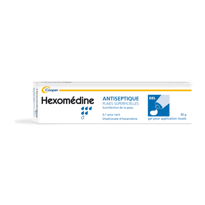 Hexomedine 0,1% Gel zur lokalen Anwendung - Tube mit 30g
