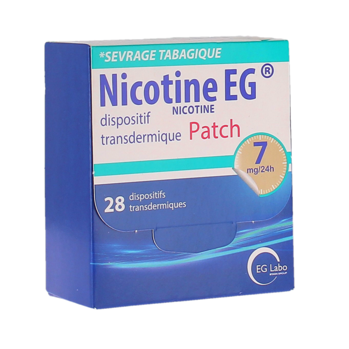 Nikotin EG transdermales System Pflaster 7mg/24h - Packung mit 28 transdermalen Systemen