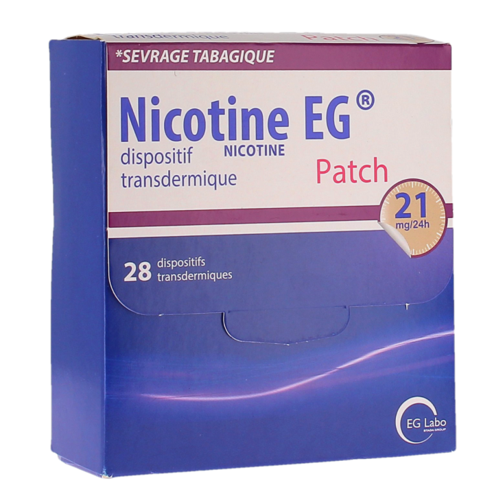 Nikotin EG transdermales Pflaster 21mg/24h - 28 transdermale Pflaster