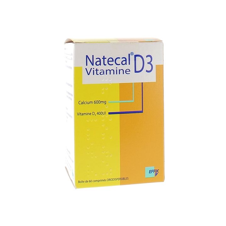 Natecal Vitamin D3 - Packung mit 60 orodispersiblen Tabletten