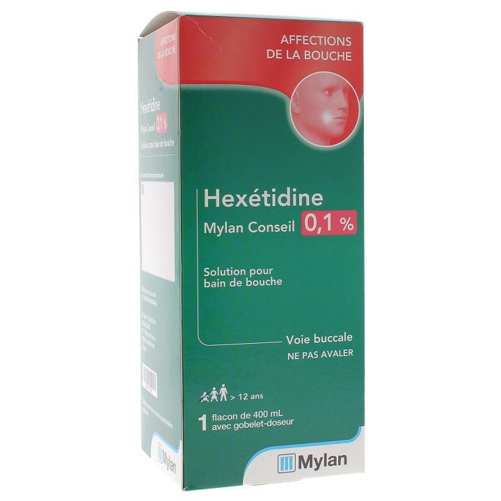 Hexetidin Mundspülung Mylan Conseil - Flasche mit 400 ml
