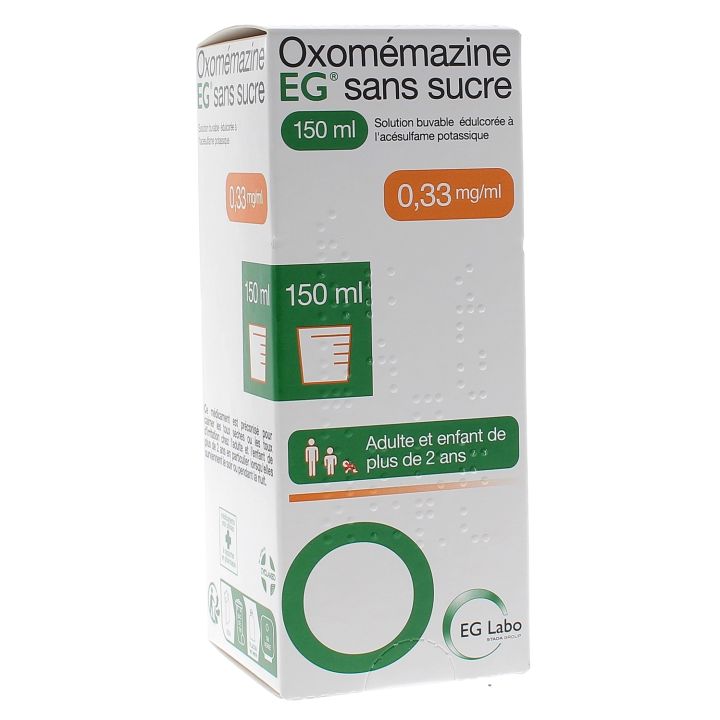 Oxomemazin EG zuckerfreier Hustenstiller EG Labo - Flasche mit 150ml