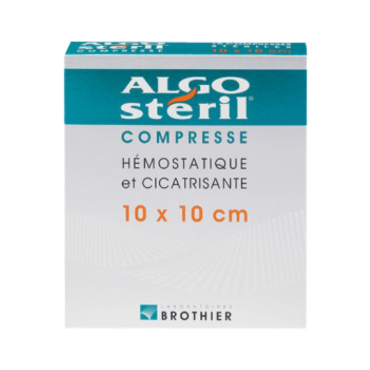 Algostéril hämostatische und heilende Kompressen - Packung mit 16 Kompressen von 10 x 10 cm