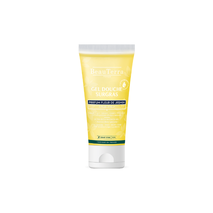 Duschgel mit überfettender Jasminblüte Beauterra - Tube mit 100 ml
