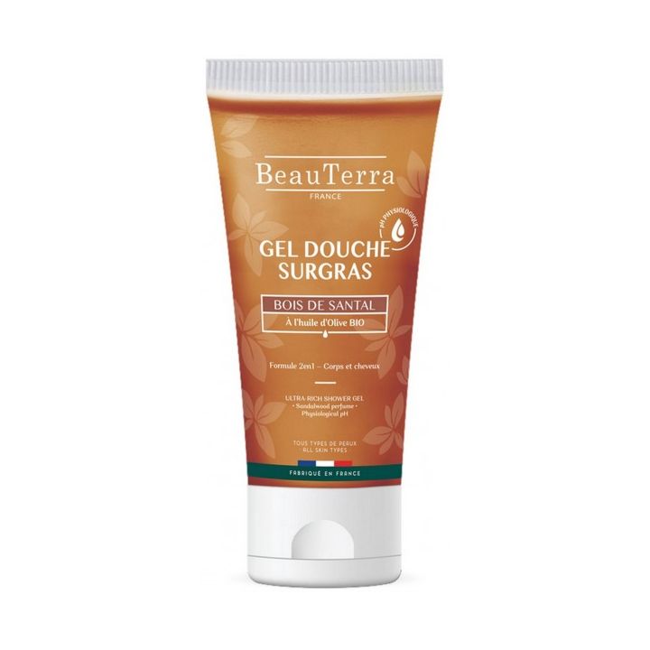Duschgel mit Sandelholz Beauterra - Tube mit 100ml