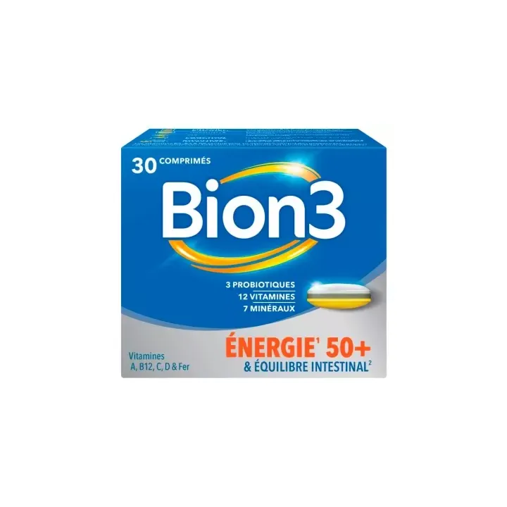 Bion 3 Energie 50+ und intestinale Balance - Packung mit 30 Tabletten