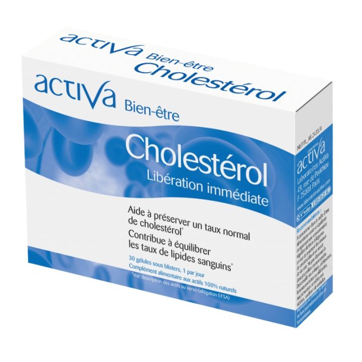 Activa Wohlbefinden Cholesterin - Packung mit 30 Kapseln