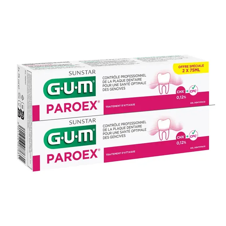 Paroex GUM Zahngel - 2x75 ml Pack