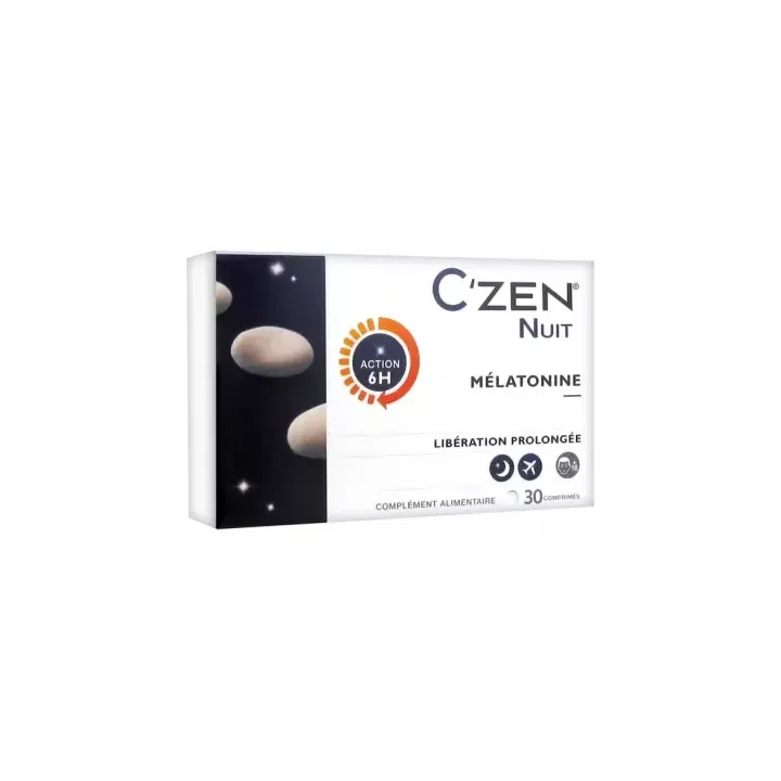 C'Zen Nacht Melatonin Bausch lomb - Packung mit 30 Tabletten