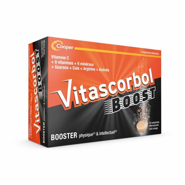 Vitascorbol körperliche und geistige Leistungssteigerung Cooper - Packung mit 20 Brausetabletten