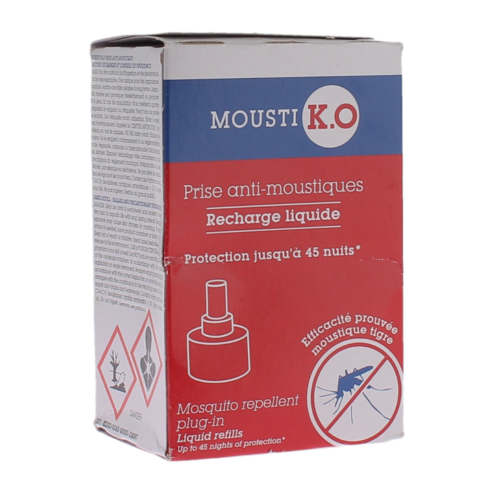 Mousti K.O. Flüssig-Nachfüllung für Mückenstecker Grüne Marke - eine Nachfüllung von 33 ml