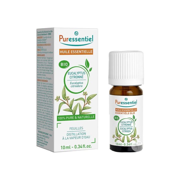 Ätherisches Öl von Zitronen-Eukalyptus Puressentiel - Flasche mit 10ml